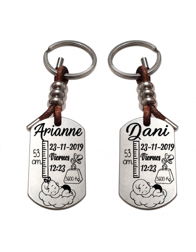 Llavero natalicio doble...