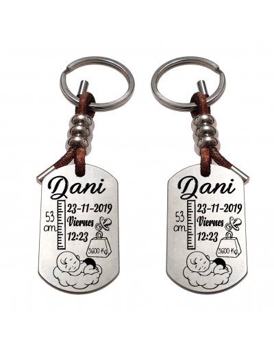 Llavero natalicio doble...