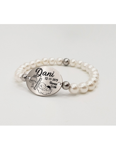 Pulsera natalicio niño, modelo...