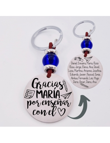 Llavero modelo BUBLE, (Gracias María...