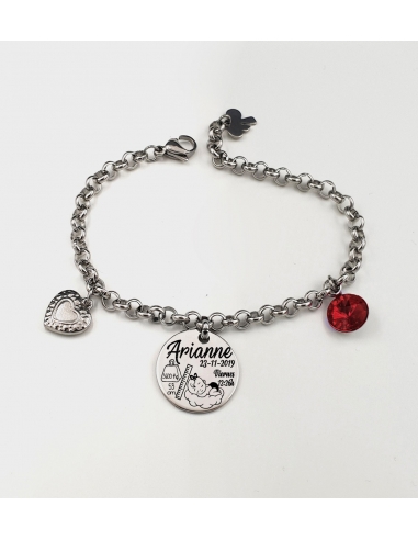 Pulsera ANDANA, natalicio niña,...