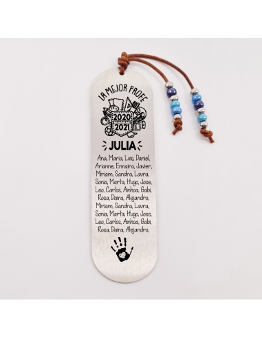 Marca páginas COLORES, modelo 2, cristal checo y bolas de acero inoxidable.