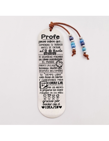 Marca páginas COLORES, modelo 4, cristal checo y bolas de acero inoxidable.