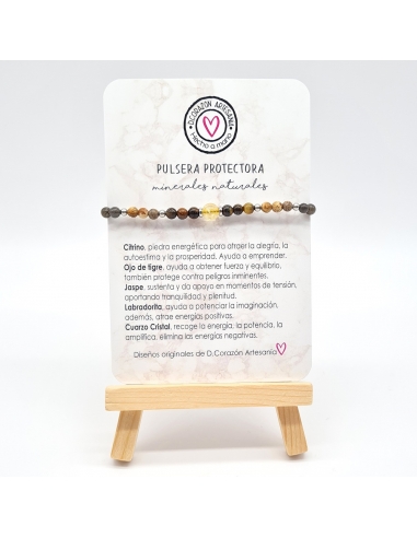 Pulsera Protectora, Citrino, Ojo de...