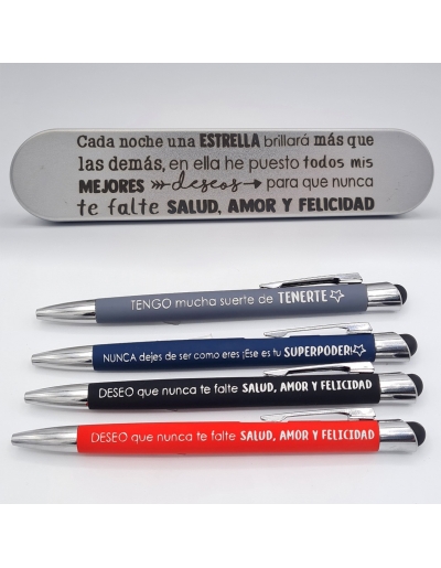 Bolígrafo y carcasa con...