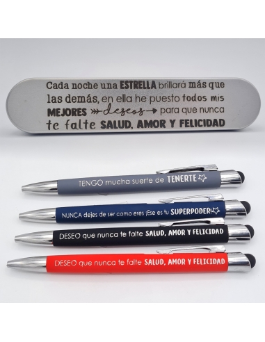 Bolígrafo y carcasa con mensaje (Cada...