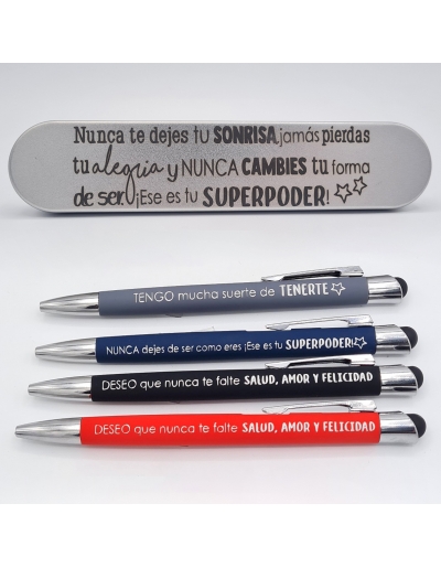 Bolígrafo y carcasa con...