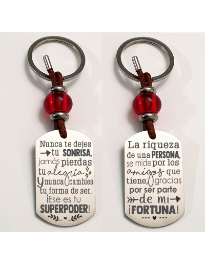 Llaveros con frases bonitas...