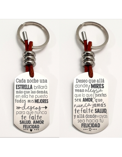 Llaveros con frases bonitas...