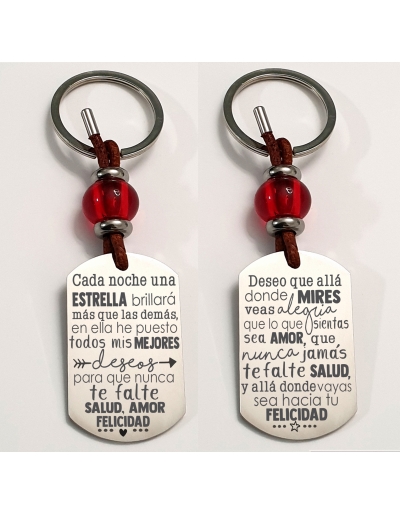 Llaveros con frases bonitas...