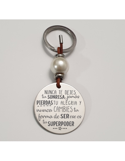 Llavero con frase bonita... 2
