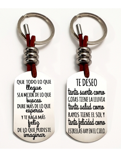 Llaveros con frases bonitas...