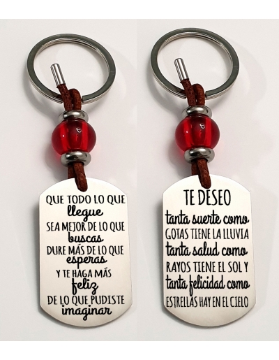Llaveros con frases bonitas...