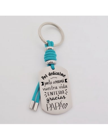 Llavero VENTURA, (Por dedicarme junto...