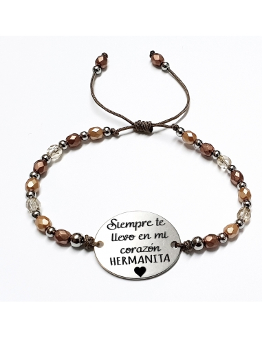 Pulsera AFRODITA, con frase (Siempre...