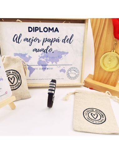 KIT Regalo Papá MOD 1 (Pulsera con...
