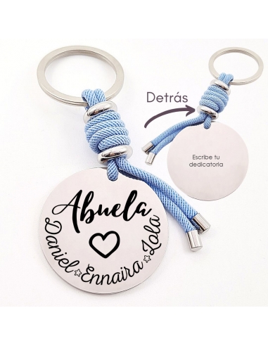 Llavero ABUELA, con los nombres de...
