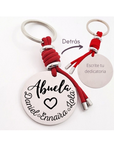 Llavero ABUELA, con los nombres de...