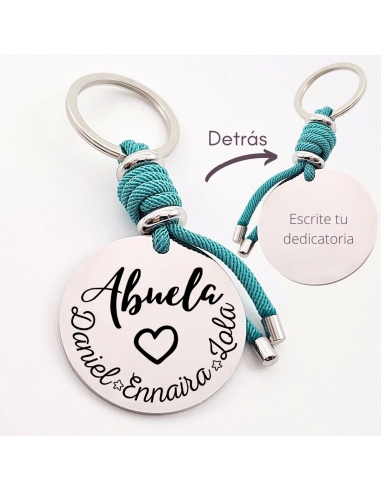 Llavero ABUELA, con los nombres de...