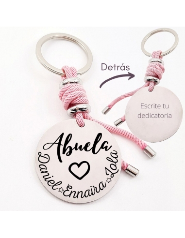 Llavero ABUELA, con los nombres de...