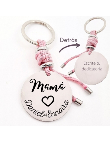Llavero MAMÁ, con los nombres de los...