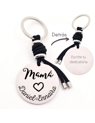 Llavero MAMÁ, con los nombres de los...