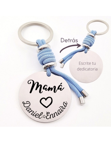 Llavero MAMÁ, con los nombres de los...