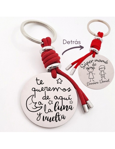 Llavero con frase (Te queremos de...