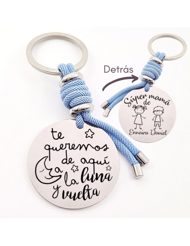 Llavero con frase (Te queremos de...