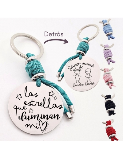 Llavero con frase (Las...