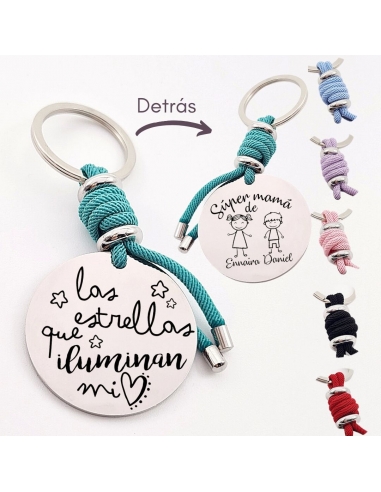 Llavero con frase (Las estrellas que...