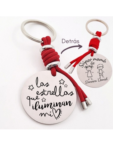 Llavero con frase (Las estrellas que...