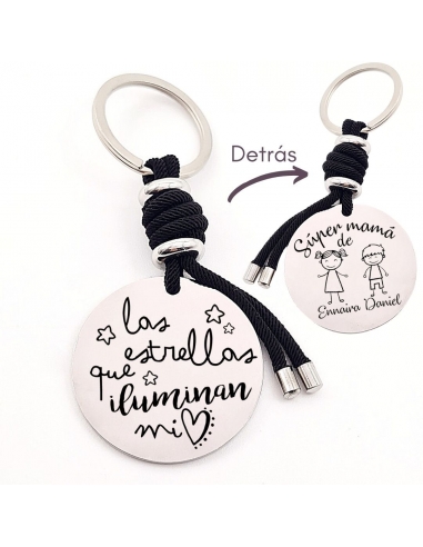 Llavero con frase (Las estrellas que...