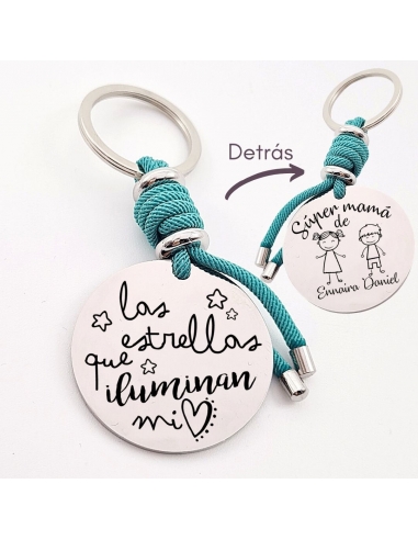 Llavero con frase (Las estrellas que...