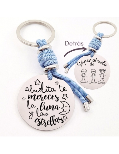 Llavero con frase, (Abuelita te...