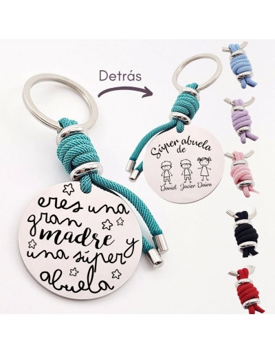 Llavero con frase, (Eres...