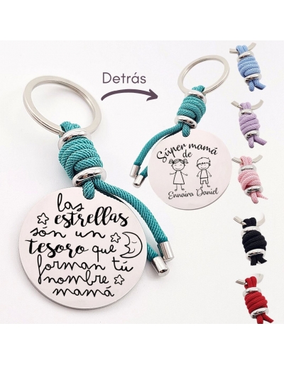 Llavero con frase, (Las...