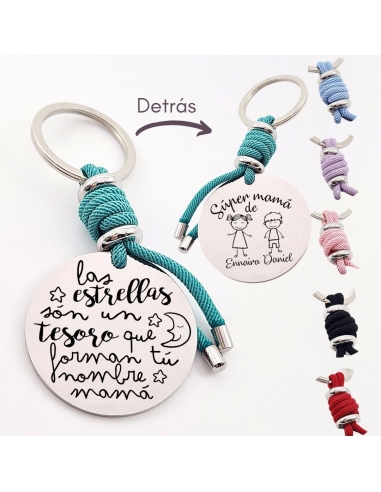 Llavero con frase, (Las estrellas...