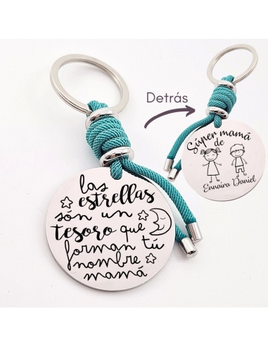 Llavero con frase, (Las estrellas...