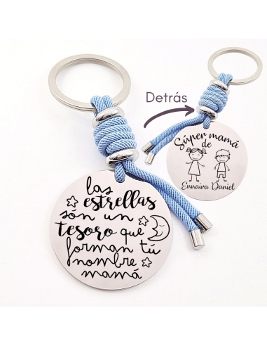 Llavero con frase, (Las estrellas...