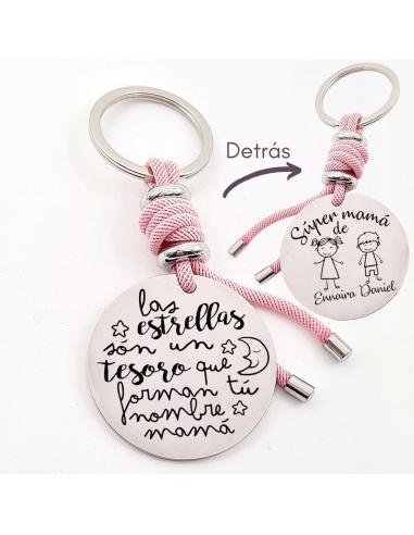 Llavero con frase, (Las estrellas...
