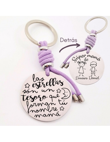 Llavero con frase, (Las estrellas...