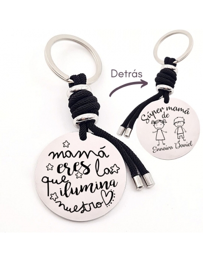 Llavero con frase, (Mamá... 2