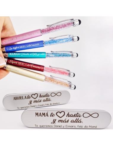Bolígrafo modelo BRILLI, (Mamá te...