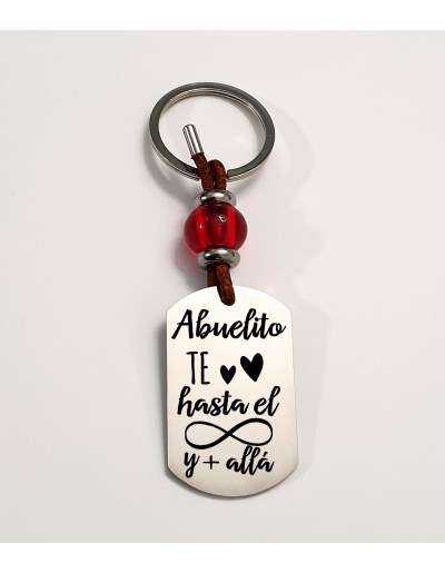 Llavero AMAPOLA, con frase...