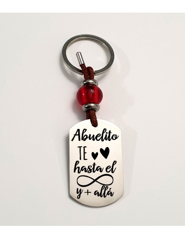 Llavero AMAPOLA, con frase (Abuelito...