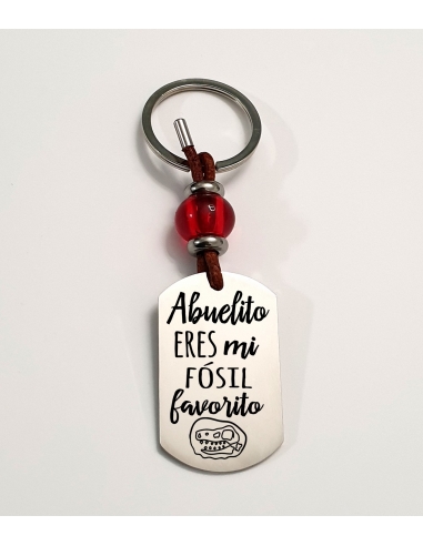 Llavero AMAPOLA, con frase (Abuelito...