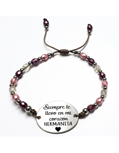 Pulsera AFRODITA, con frase (Siempre...