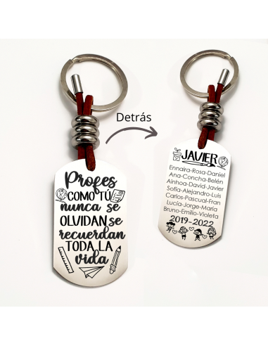 Llavero ADVENTURE, con frase (Profes...