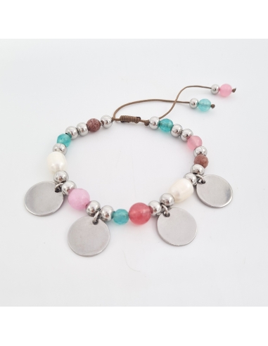 Pulsera modelo AURORA, con ágatas y...